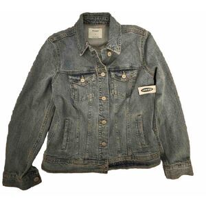 Old Navy Classic Denim Boyfriend Trucker Medium Wash‎ Jean Jacket Size S